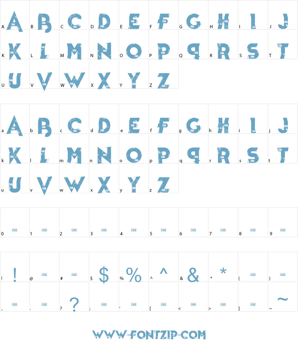 War of Death Font Character